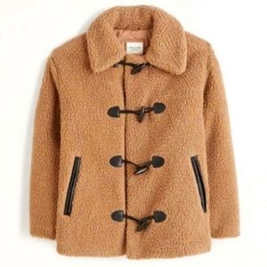 NWT Abercrombie & Fitch Toggled Sherpa Coat